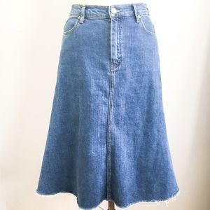 Zara skirt women premium denim  collection-size 6